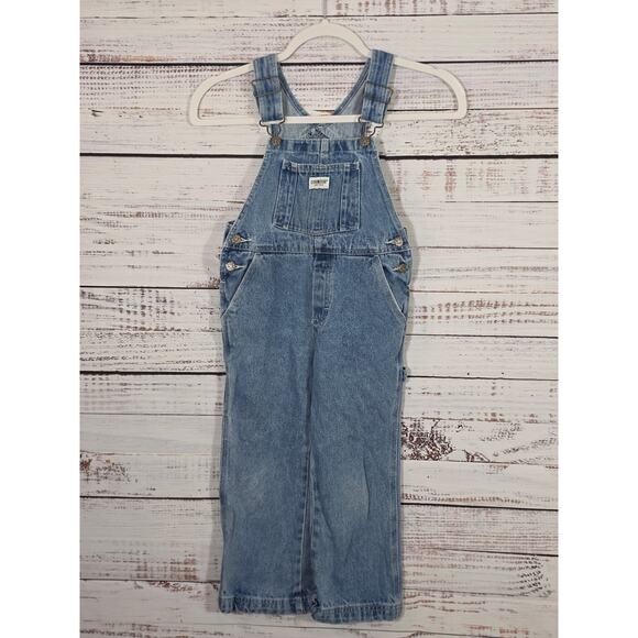 Oshkosh Est. 1895 Kids size 5 blue Denim overalls - Picture 1 of 5